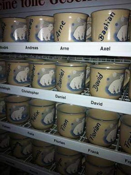 Namenstasse mit Eisbär-Motiv - Dennis
