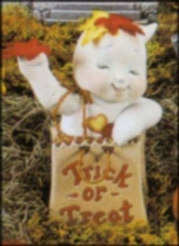 Geist - Boo-Baby in Sack – 15 cm hoch – Schrühware