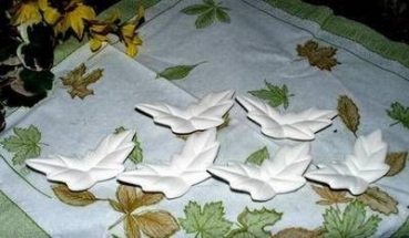 DONAS-Gießform - neu – Doppelblätter im 6er-Set – je 7,5 cm breit - USA