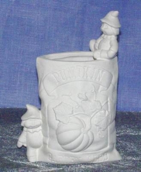 DONAS-Gießform - neu – Samentüte - 15 cm hoch – Kürbis mit Vogelscheuchen – USA