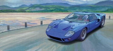 Decal - Auto FORD GT40 - 19,5 x 9 cm