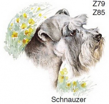 Decal - Hund - Schnauzer - 7,5 cm