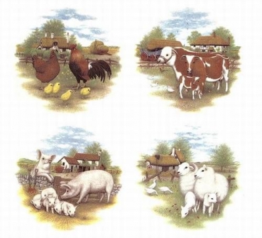 Keramik-Tasse  - Becher mit Wunschtext – Motiv: 1 x Kuh mit Kalb