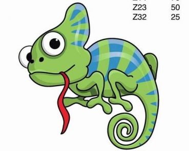 Decal – Chamäleon - 5 cm
