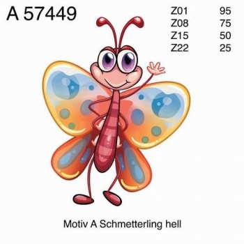 Decal - Schmetterling hell - 5 cm