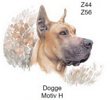 Decal - Hund - Dogge – 75MM