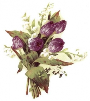 Decal - TULIP & LILY 35X27MM