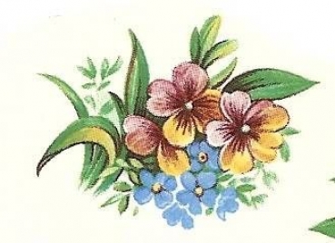 Decal - Blumen - 38 x 27 mm