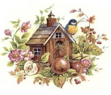 Decal - Birdhouse Apples - 8,75 cm – DISC