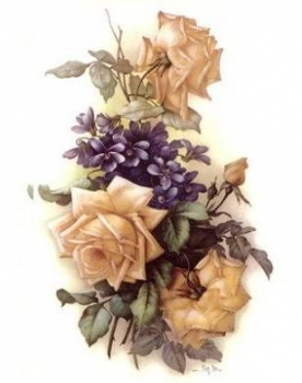Decal - Yellow Rose - 18 cm