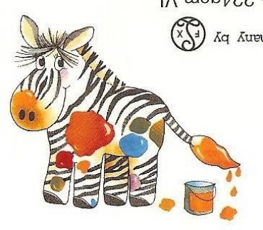 Decal - Zebra - 8,5 x 9 cm