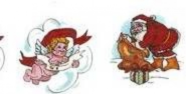 Decal - Noel - 2er-Satz - je 1,9 cm - DISC