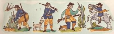 Decal - Jagd - 23 x 7 cm - für Tassen und Becher - DISC