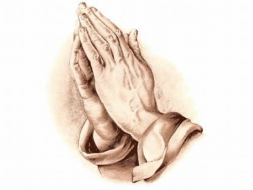 Decal - PRAYING HANDS - betende Hände - 50 mm