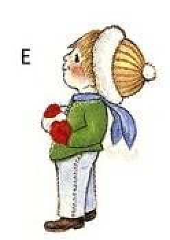 Decal  - OUR SNOWMAN 32X16MM – Motiv Junge