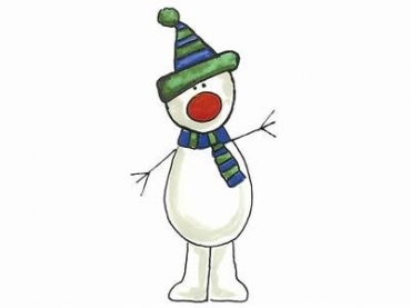Decal - Snowman - 20 x 12 mm