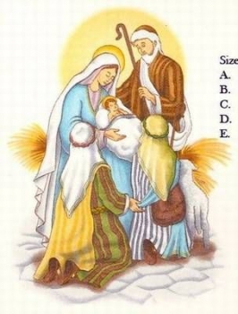 Decal - Nativity - 50x75 MM