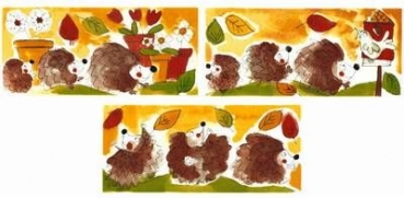 Decal - HAPPY HEDGEHOG - MUGS - 19,5 ,x 9 cm