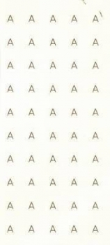 Decal - MINIATURE ALPHABET – "A"