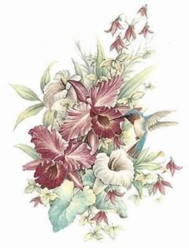 Decal - Blumen - 60 x 40 mm