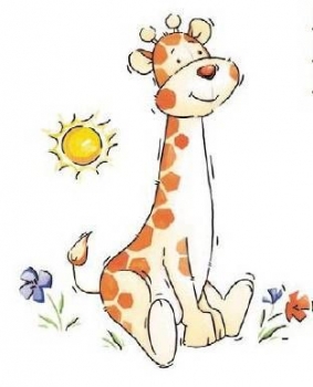 Decal - Motiv A Giraffe - 12 cm