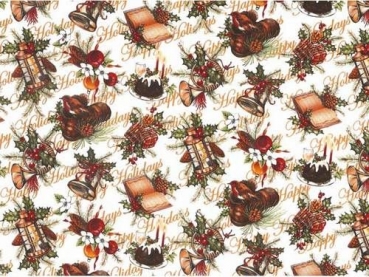 Decal - CHRISTMAS CHINTZ WORDS CLEAR