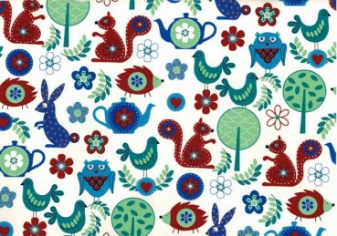 Decal - PATCHWORK FOREST - Chintz - 1/4 Bogen = 22,5 x 32,5 cm