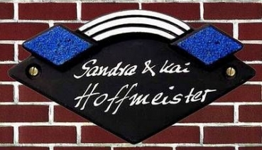 Keramik-Türschild - Grafic Design – 19 x 11 cm