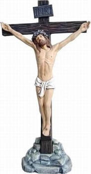 DocHolliday-Gießform – Jesus am Kreuz auf Sockel – 40 cm hoch – oder für die Wand – 35 cm hoch – USA