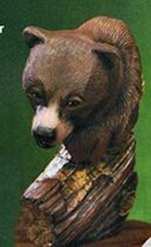 Bärenkopf - Driftwood Bear - 24 x 19 cm - Schrühware