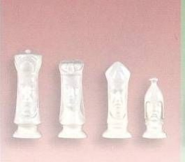 DUNCAN–Gießformen-Satz – neu – Schachfiguren – 9-teilig – 8,9 – 10,5 cm hoch