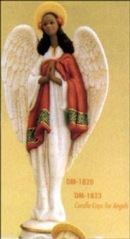 Engel - afrikanisch - 40 cm hoch - Schrühware