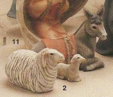 DUNCAN-Gießform - neu – DUNCAN-Krippensatz – extragroß – Esel und Schaf je 13 cm – Lamm 5 cm – USA