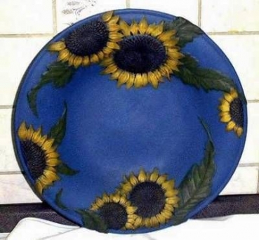 Sonnenblumen – Schale – 32 cm Durchmesser – Schrühware