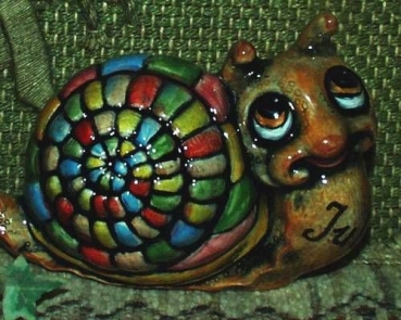 Schnecke - klein – 13 x 9,5 cm - Schrühware