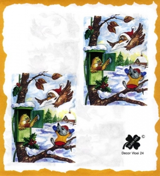 7 Bögen je 17 x 37,5 cm - VLOEI-Dekormotiv 24 – Weihnachtsgrüße