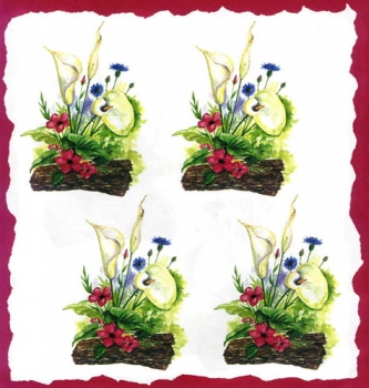 10 Bögen je 17 x 37,5 cm - VLOEI-Dekormotiv 32 - Calla