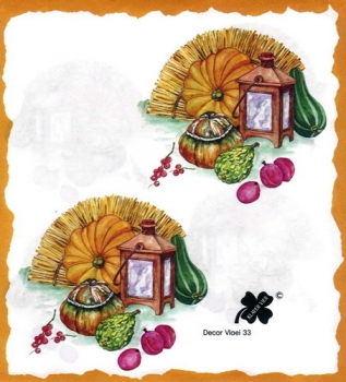 10 Bögen je 17 x 37,5 cm - VLOEI-Dekormotiv 33 - Herbst