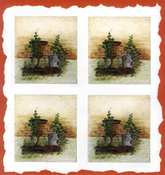 10 Bögen je 17 x 37,5 cm - VLOEI-Dekormotiv 51 - Efeu