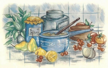 Decal - Kochen / Küche - 29 x 18,5 cm