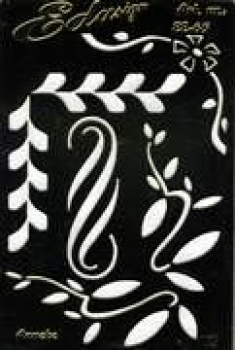 Messing-Prägeschablone - 11,5cm x 7,5cm – Floral und Bänder – statt 4,10 EUR
