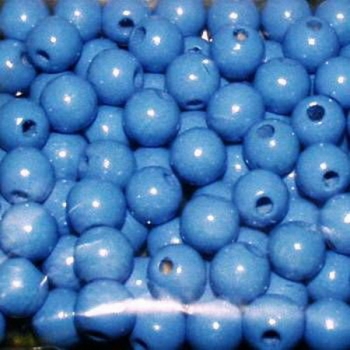 Wooden beads - 12 mm - hole 3 mm - light blue - 35 pieces - special price