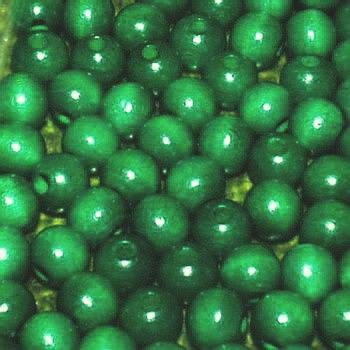 Wooden beads - 12 mm - hole 3 mm - green - 35 pieces - special price