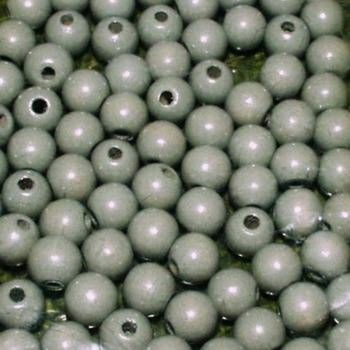 Wooden beads - 12 mm - hole 3 mm - grey - 35 pieces - special price