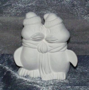 Pinguin-Paar - 10,5 x 9,5 cm – Schrühware