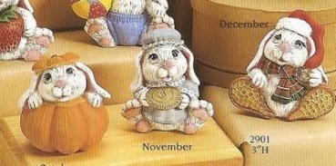 3 Kalenderhasen - Oktober bis Dezember - Schrühware