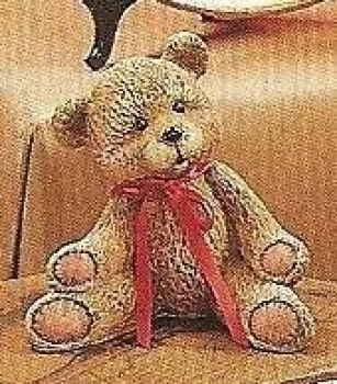 Knappy-Teddy – klein – 13 cm hoch – Schrühware