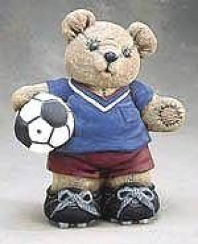 Fußball-Teddy – 25 cm hoch – Schrühware