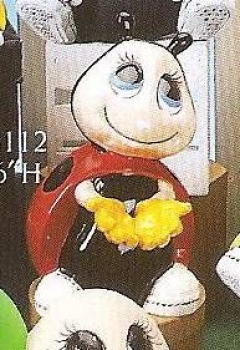 Marienkäfer mit geöffneten Händen – 22,5 cm hoch - Schrühware