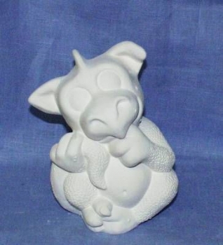 Dragon – Baby – 20 cm hoch - Schrühware